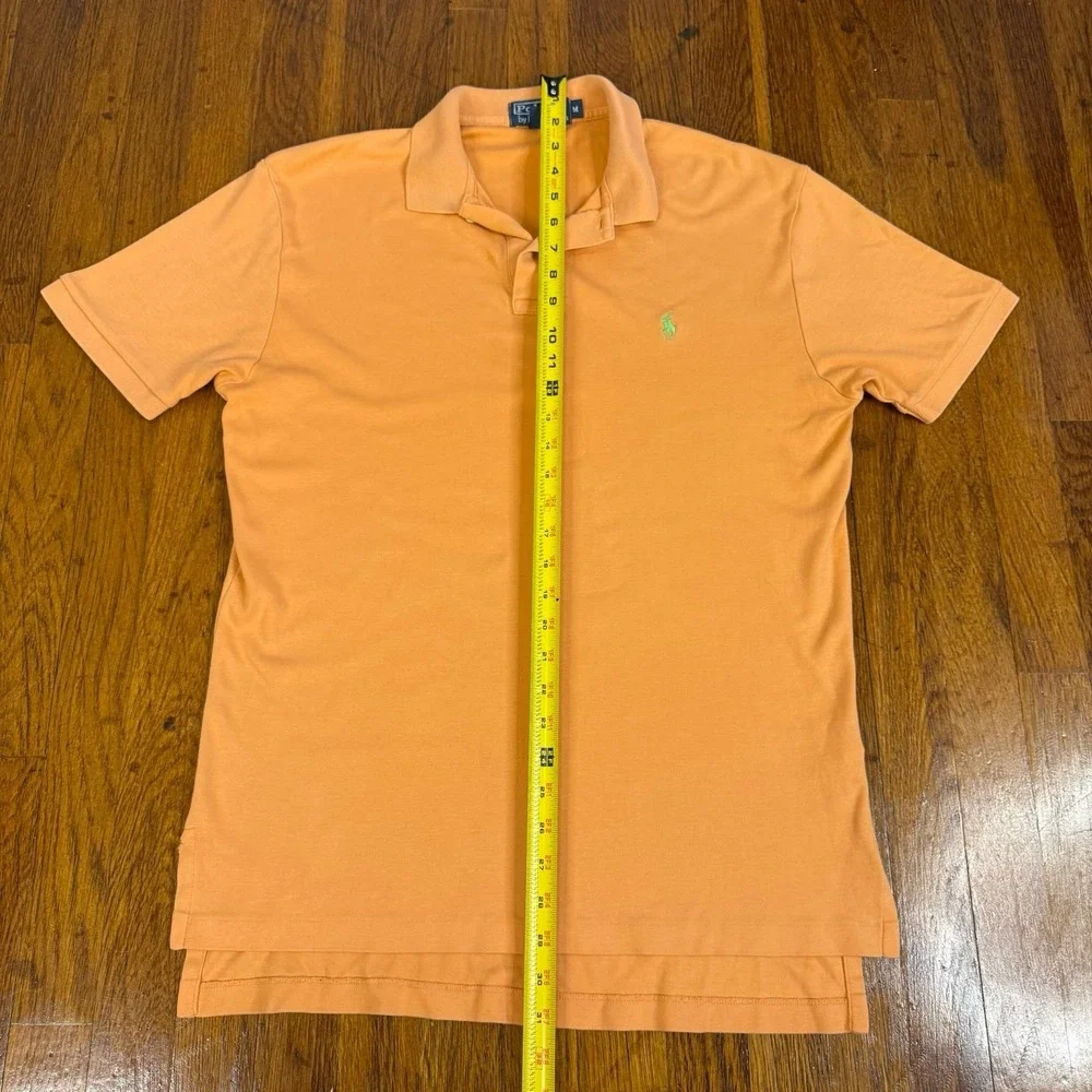 Men's Polo Ralph Lauren Orange And Green Pony Size M